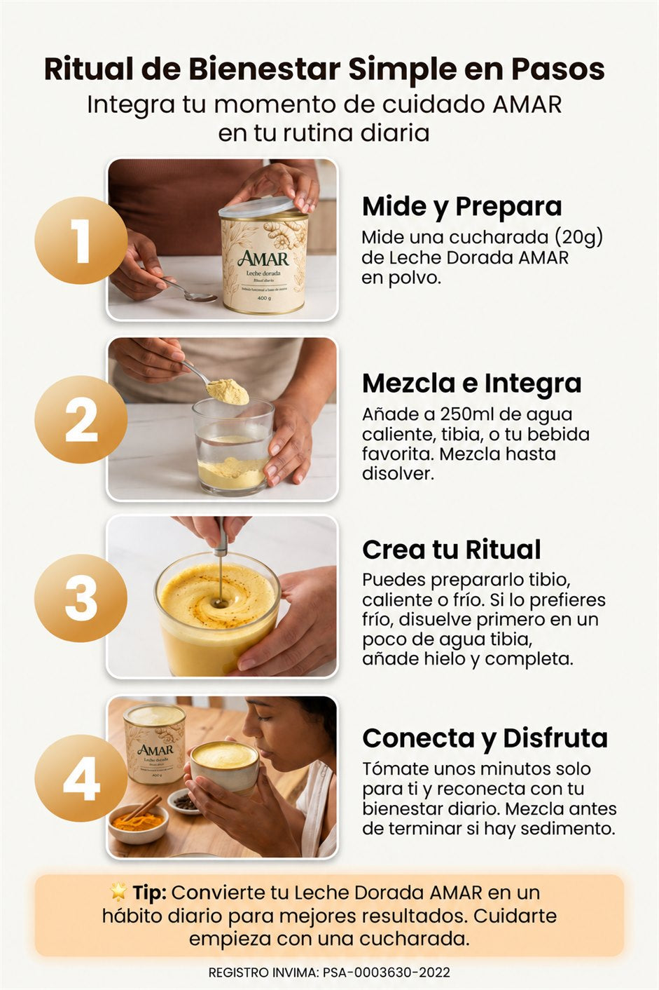 Ritual de bienestar simple en 4 pasos