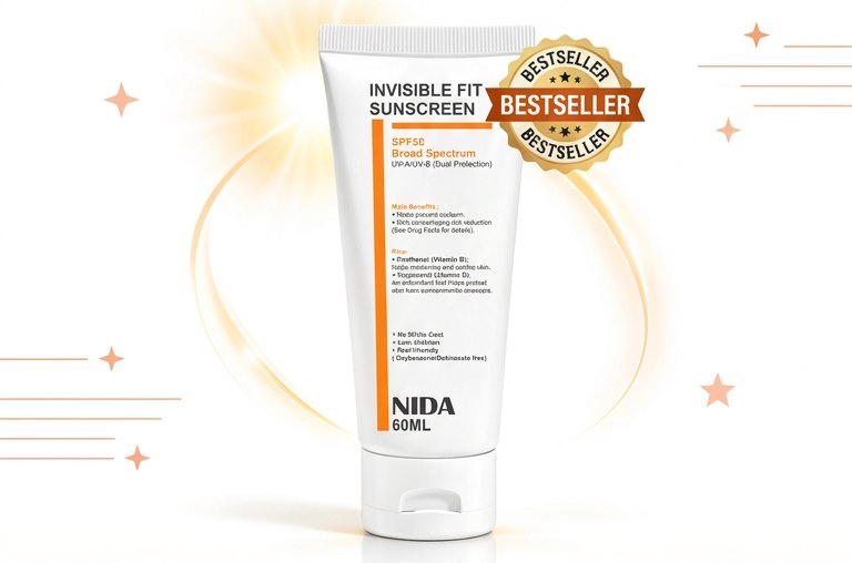 Protector solar NIDA Invisible Fit SPF 50