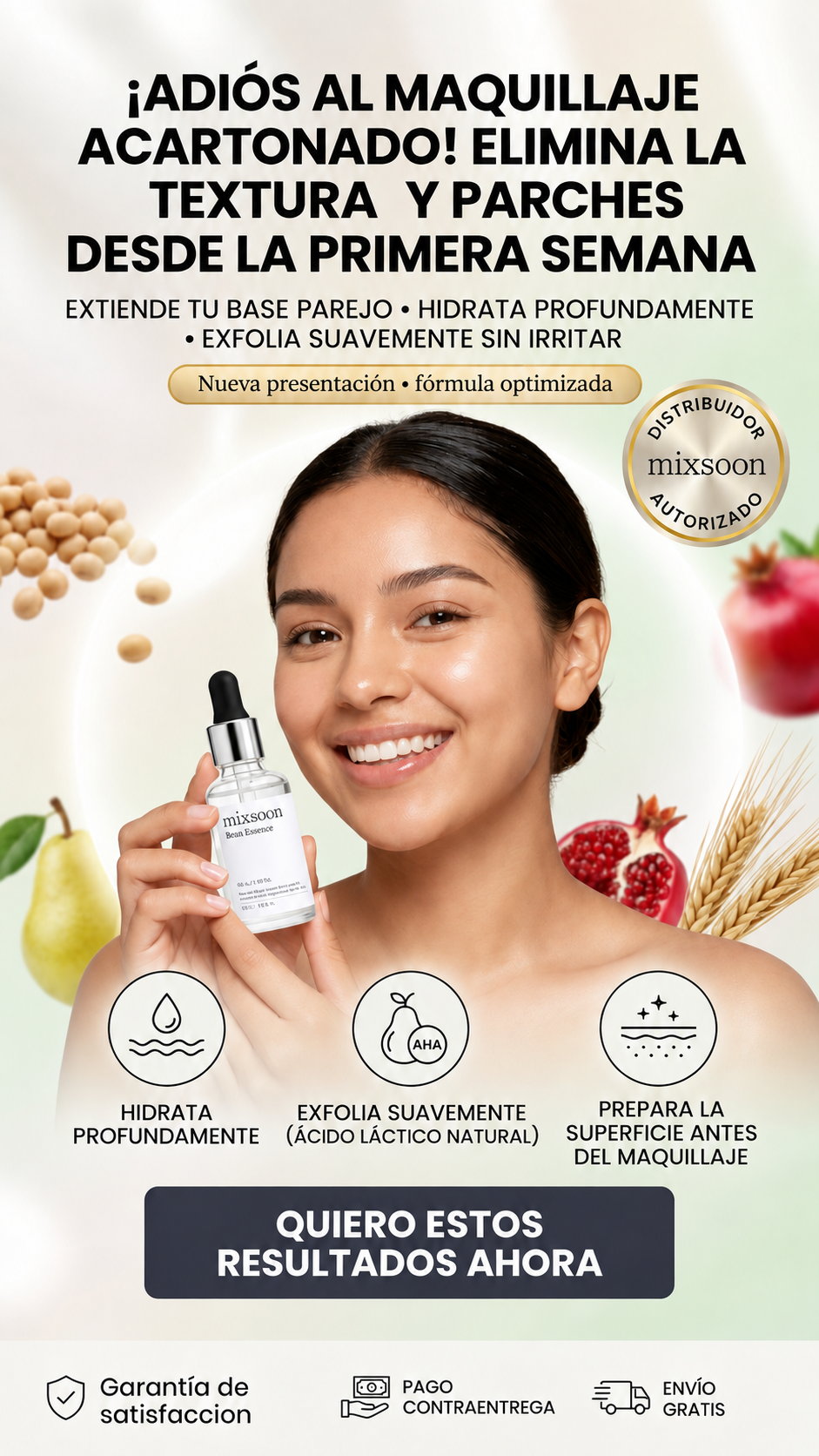 mixsoon Bean Essence: adiós al maquillaje acartonado