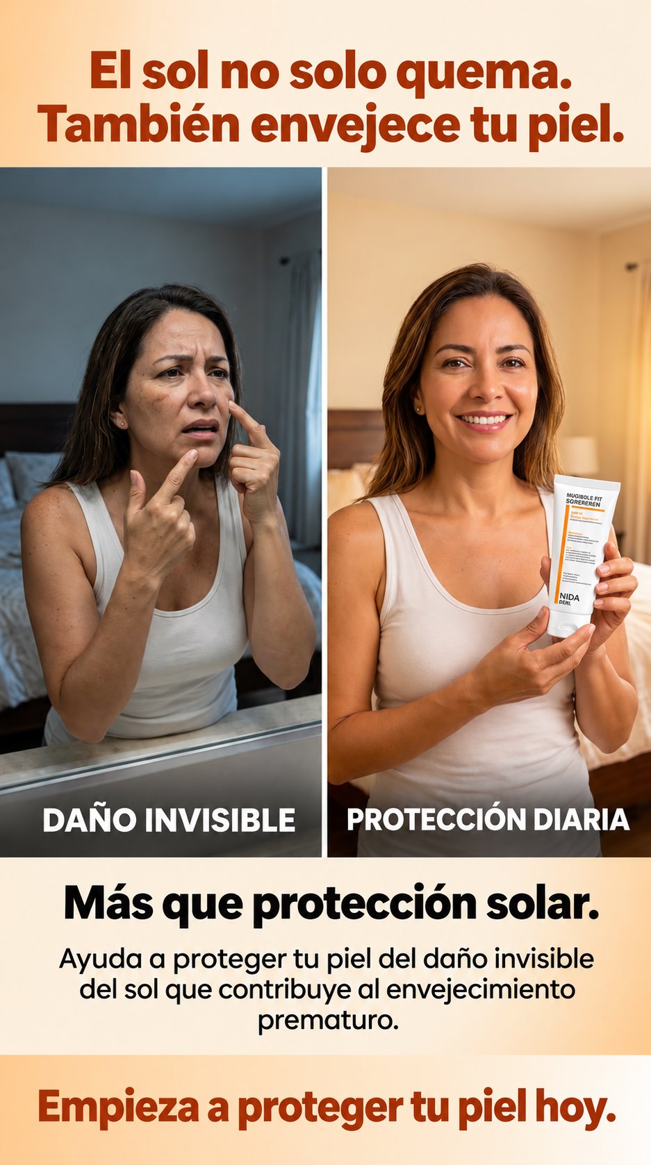 El sol no solo quema, también envejece tu piel: daño invisible y protección diaria