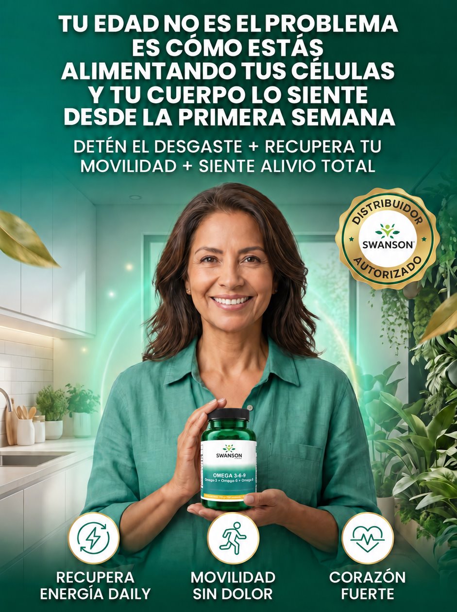 Swanson Omega 3-6-9: tu edad no es el problema, es cómo alimentas tus células