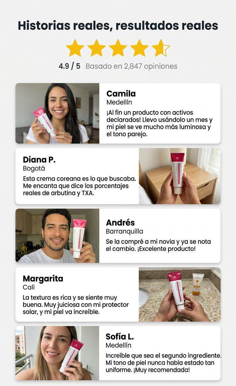 Historias reales de clientas en Colombia